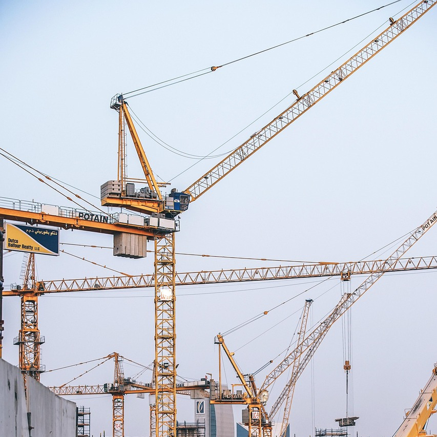 construction site crane